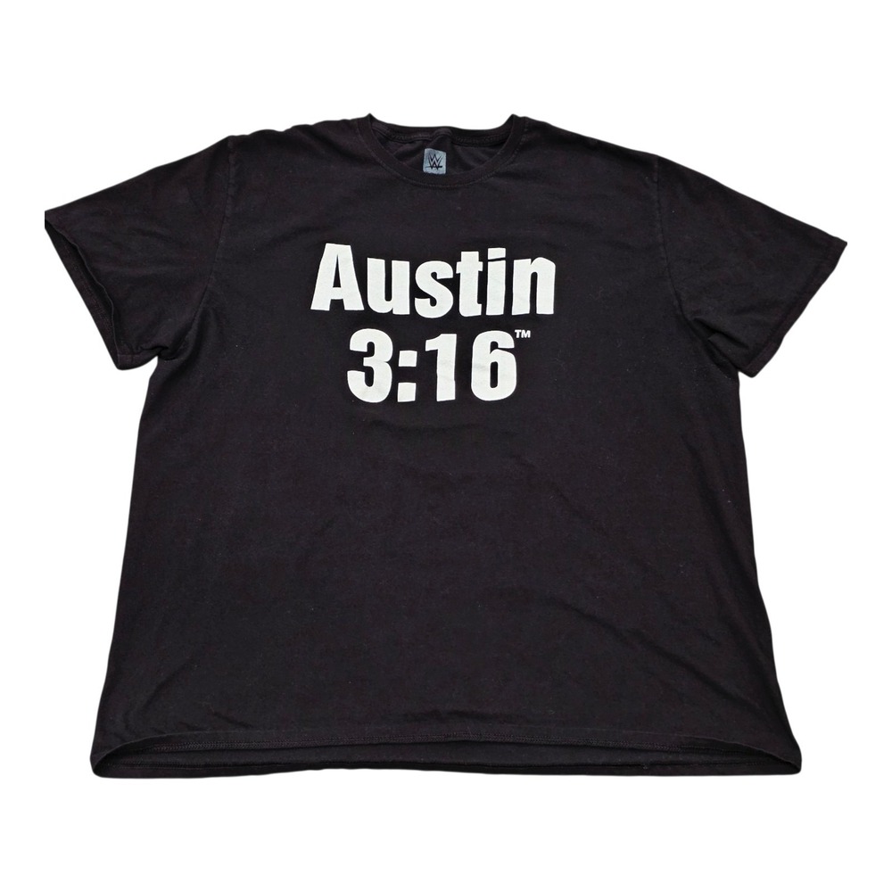 Stone Cold Steve Austin 3:16 Skull WWE Authentic Vintage T-Shirt Black Sz 2XL